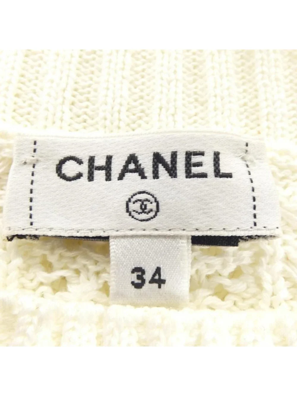 Chanel Knit Sweater White